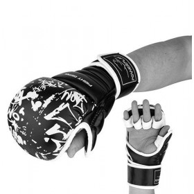 Рукавички для карате 3092 Power Play S Чорно-білий (37228081)