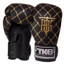 Рукавички боксерські шкіряні Chain TKBGCH Top King Boxing 16oz Чорно-золотий (37551044)