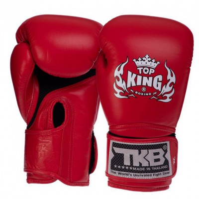 Рукавички боксерські шкіряні Super AIR TKBGSA Top King Boxing 18oz Червоний (37551041)