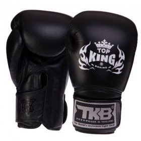 Рукавички боксерські шкіряні Super TKBGSV Top King Boxing 18oz Чорний (37551043)