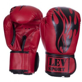 Рукавички боксерські LV-2958 Lev Sport 10oz Червоний (37423032)