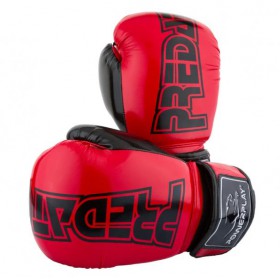 Боксерські рукавички PowerPlay 8 унцій карбон Червоний 3017 (MR59467)