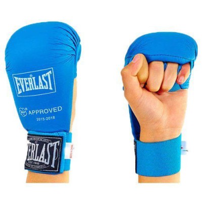 Рукавички для карате Everlast BO-3956 Без бренду M Синій (37429100)