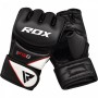 Рукавички для ММА RDX Rex Leather Black р. M