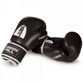 Рукавички боксерські Green Hill 'PUNCH 2' 10 унцій Чорні