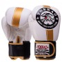 Рукавички для боксу та єдиноборств шкіряні YOKKAO YK016 White-Gold-Black 12 унцій