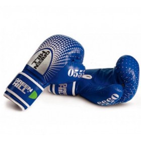Рукавички боксерські Green Hill '0555' 10 унцій Сині