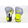 Рукавички для боксу та єдиноборств Everlast Pro Elite Style шкіряні 5228 Grey-Yellow 10 унцій