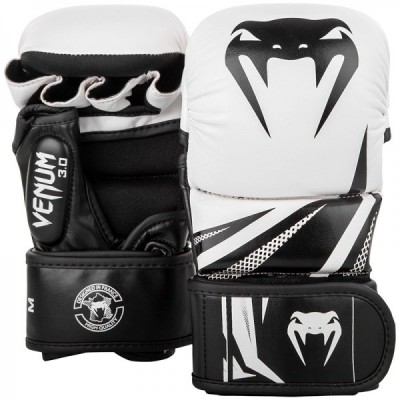 Рукавички MMA Sparring Venum Challenger 3.0 (M) Білі з чорним