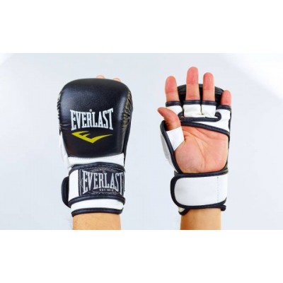 Рукавички для змішаних єдиноборств MMA Everlast BO-4612-BKW розмір L