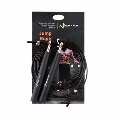 Скакалка ULTRA SPEED CABLE ROPE 3 Way4you Black (w40036-b)