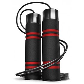 Скакалка з обтяжувачем HS-F040JR чорна