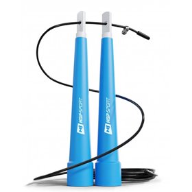 Скакалка Crossfit з пластиковими ручками HS-P010JR блакитна