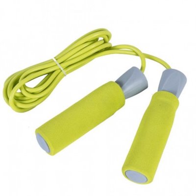 Скакалка LiveUp PVC Foam Handle Jump Rope LS3118 (Yellow)