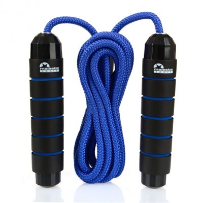 Гімнастична скакалка Majestic Sport Jump Rope чорний/синій GVB6022/B