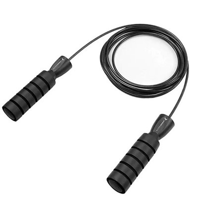 Скакалка швидкісна з протиковзкими ручками Premium Jump Rope 2488 4yourhealth Чорний (56576027)