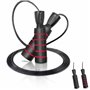 Скакалка швидкісна з протиковзкими ручками Premium Jump Rope 2471 4yourhealth Чорно-червоний (56576026)