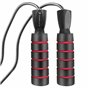 Скакалка швидкісна з протиковзкими ручками Premium Jump Rope 2471 4yourhealth Чорно-червоний (56576026)