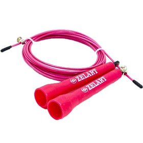 Скакалка Кросфіт FI-1008 Zelart Малиновий (56363069)