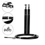 Скакалка швидкісна 4yourhealth Jump Rope Premium 3м металева на підшипниках 0217 Чорна