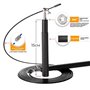 Скакалка швидкісна 4yourhealth Jump Rope Premium 3м металева на підшипниках 0217 Чорна