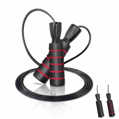 Скакалка швидкісна з протиковзкими ручками 4yourhealth 2.5m. Premium Jump Rope 2471 Чорно-Червона