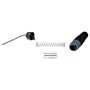 Скакалка швидкісна важка LiveUP Jump Rope чорний 280см LS3137