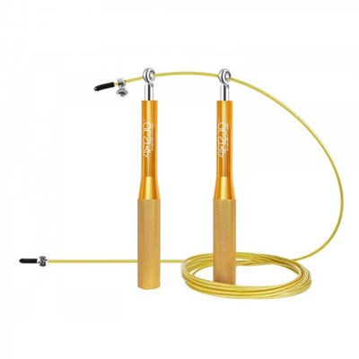 Скакалка 4FIZJO швидкісна для кросфіту Speed Rope Gold 4FJ0185