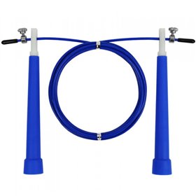 Швидкісна скакалка на підшипниках зі сталевим тросом ПВХ 3 м Синій (FI-4952)