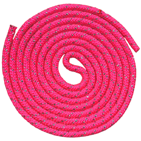 Скакалка Tuloni 3,0 м модель Metal-Lurex Pink Fluo