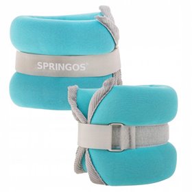 Набір з двох обважнювачів (FA0071) Springos 2х1 кг Блакитний 000114310