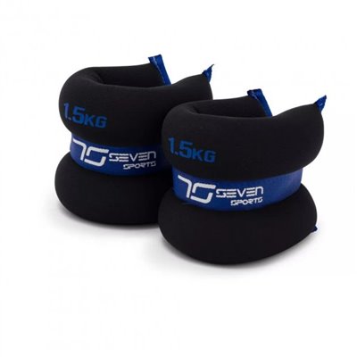 Обтяжувачі-манжети для ніг та рук 7SPORTS Wrist/Ankle Weights (2х1,5кг.) ON-3 Black/Blue (пара)