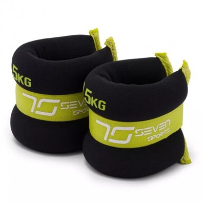 Обтяжувачі-манжети для ніг та рук 7SPORTS Wrist/Ankle Weights (2х0,5кг.) ON-1 Black/Green (пара)