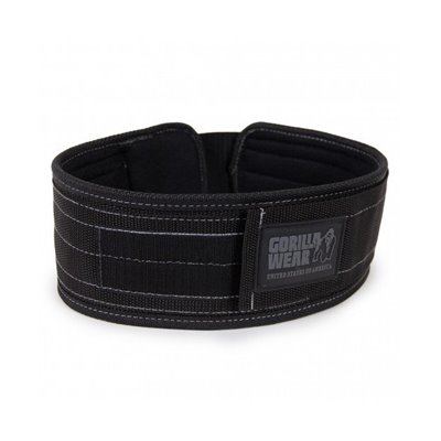 Пояс Gorilla Wear Gorilla Wear 4 Inch Nylon Belt M/L Чорний (9913990812)