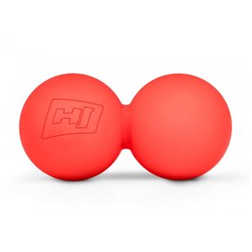 Силіконовий масажний подвійний м'яч 63 мм HS-S063DMB червоний