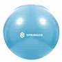 М'яч для фітнесу (фітбол) Springos 55 см Anti-Burst FB0006 Sky Blue