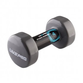 Гантель вініловий LivePro Studio Dumbbell Grey 4 кг - 1шт. (LP8076-4)