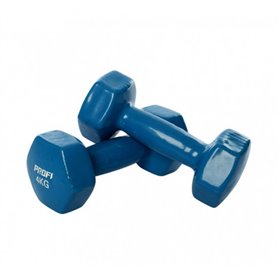Гантель 4 кг MS 3279 із вініловим покриттям (Синій).