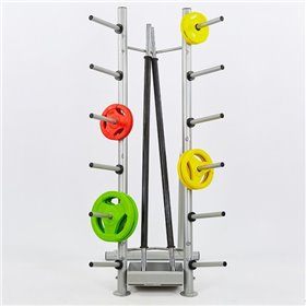 Підставка (стійка) для штанг фітнес памп Zelart TA-8212 Silver (PS01744)