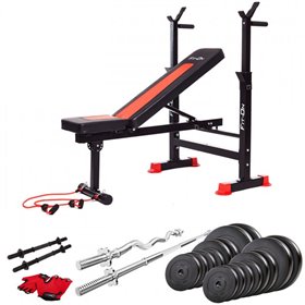 Лава тренувальна Fit-On FN-S101 + штанга і гантелі 100кг