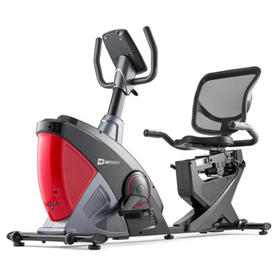 Горизонтальний велотренажер Hop-Sport HS-070L Helix червоний iConsole+