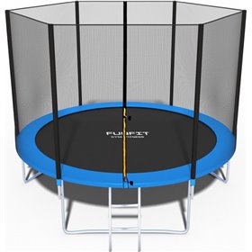 Батут з подушкою і сходами Fun Fit 312см