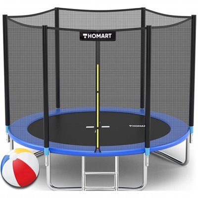 Батут Homart 6ft/183 см з зовнішньою сіткою та драбинкою + м'яч (9524)