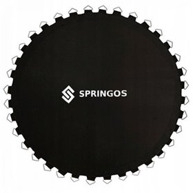 Стрибкове полотно (мат) для батута Springos 10FT 305 см (64 пружини) Black