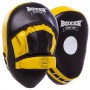 Лапа Вигнута для боксу та єдиноборств BOXER 2012-01 еліт 23х19х4, 5см 2шт (жовта)