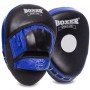 Лапа вигнута шкіряна (2шт) Boxer Еліт Heroe 2012-01 розмір 23х19х4, 5см Black-Blue