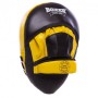 Лапа вигнута шкіряна (2шт) Boxer Еліт Heroe 2012-01 розмір 23х19х4, 5см Black-Yellow