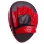 Лапа вигнута шкіряна (2шт) Boxer Heroe 2010-01 розмір 19х23х4см Black-Red