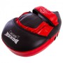 Лапа вигнута шкіряна (2шт) Boxer Еліт Heroe 2012-01 розмір 23х19х4, 5см Black-Red