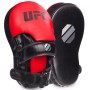 Лапа вигнута подовжена (2шт) Zelart UFC 69753 розмір 35х21х15см Black-Red